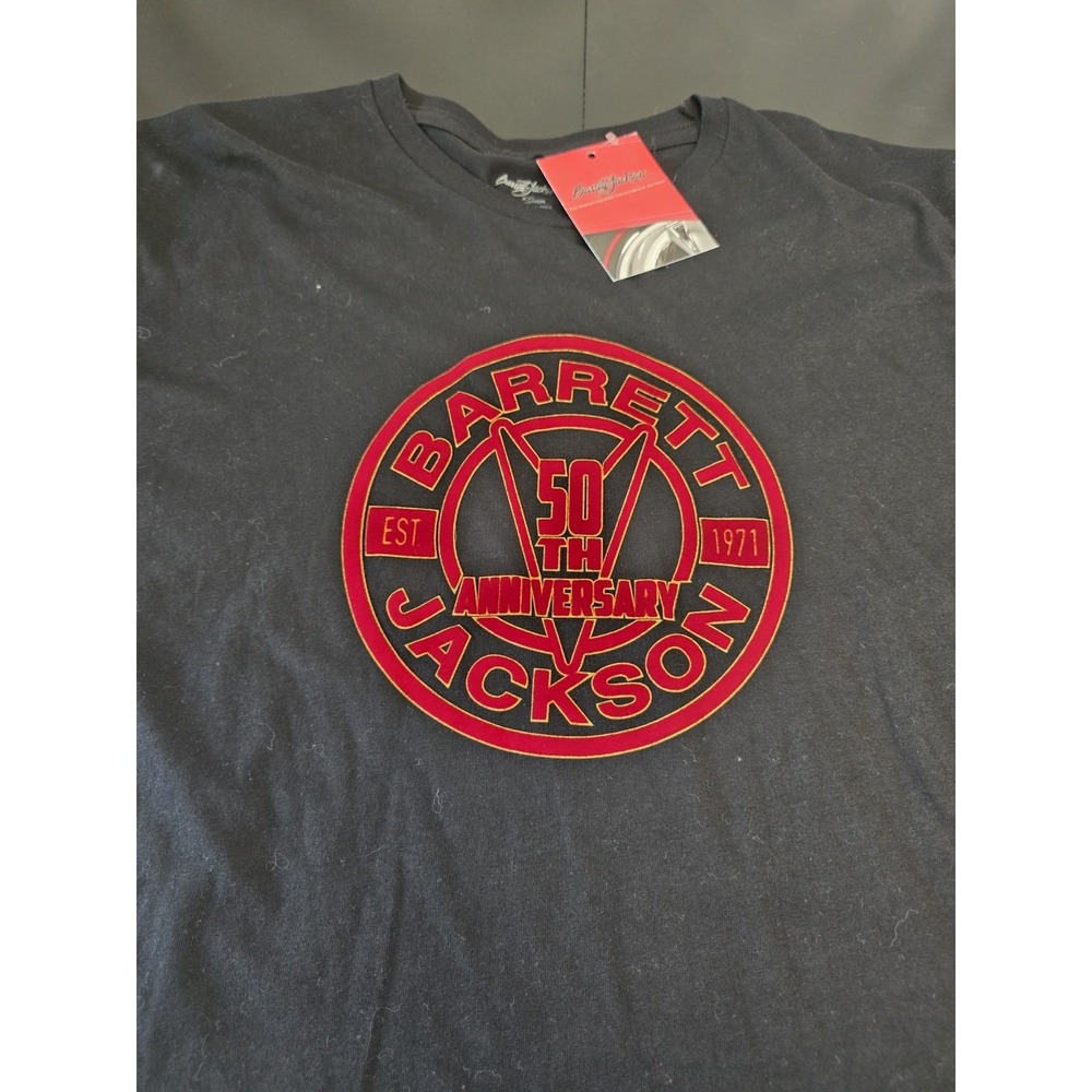 NEW Barrett-Jackson 50th Anniversary Men's‎ T-Shirt 2XL Black 1971-2021